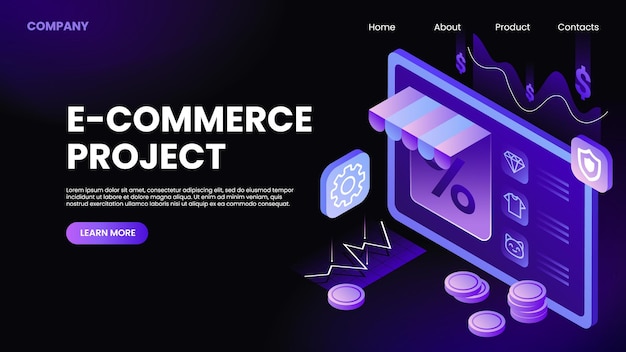 Ecommerce website project preview